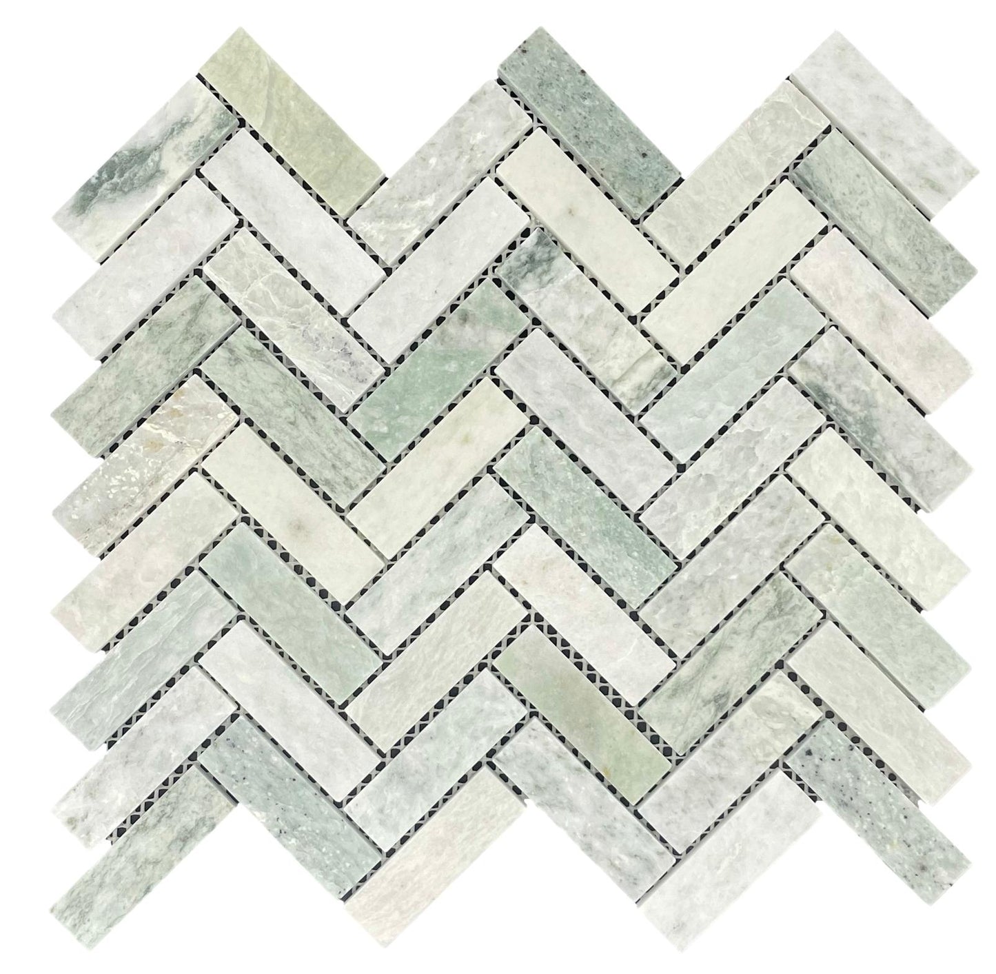 HERRINGBONE MINT HONED LIGHT