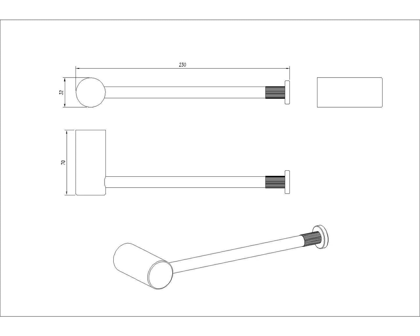 CADDENCE - Brushed Gunmetal Hand Towel