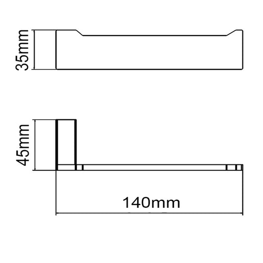 IVANO - Gunmetal Toilet Paper Holder