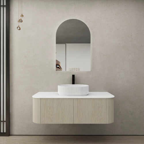 Bronte Wall Hung Fluted Vanity
