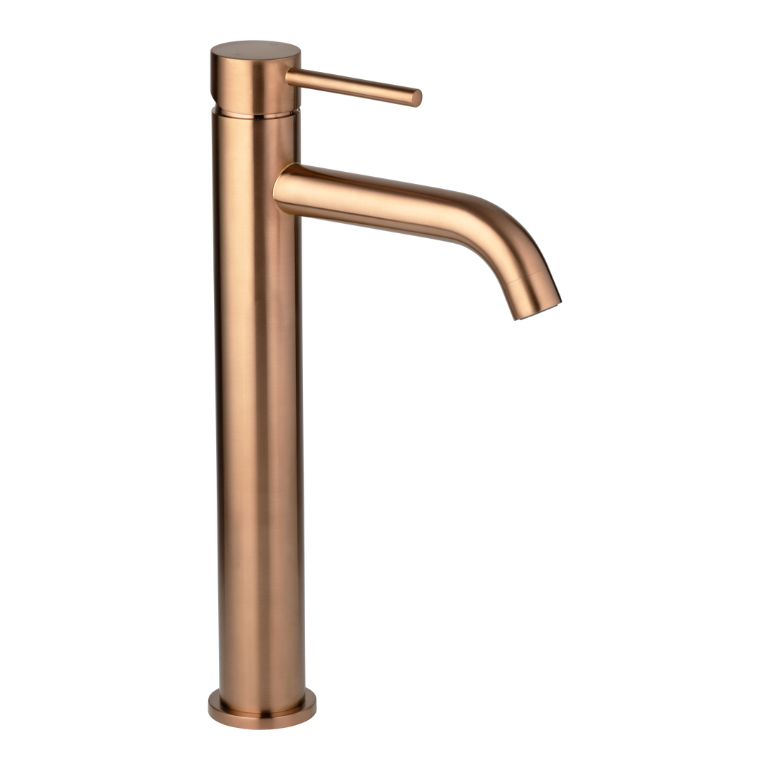 Elysian Extended Basin Mixer - Brushed Copper