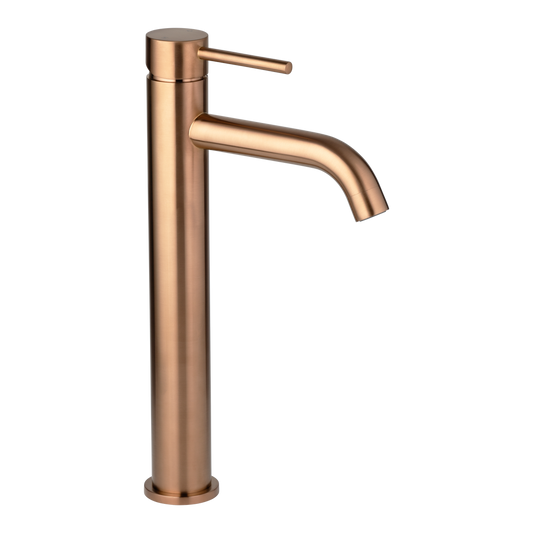 Elysian Extended Basin Mixer - Brushed Copper