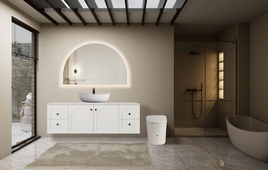 Half Moon Led Backlit Mirror (1200x800mm & 1500x1000mm )