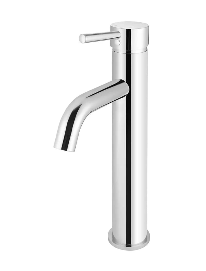 MEIR ROUND TALL BASIN MIXER CURVED