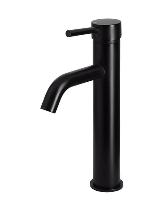MEIR ROUND TALL BASIN MIXER CURVED
