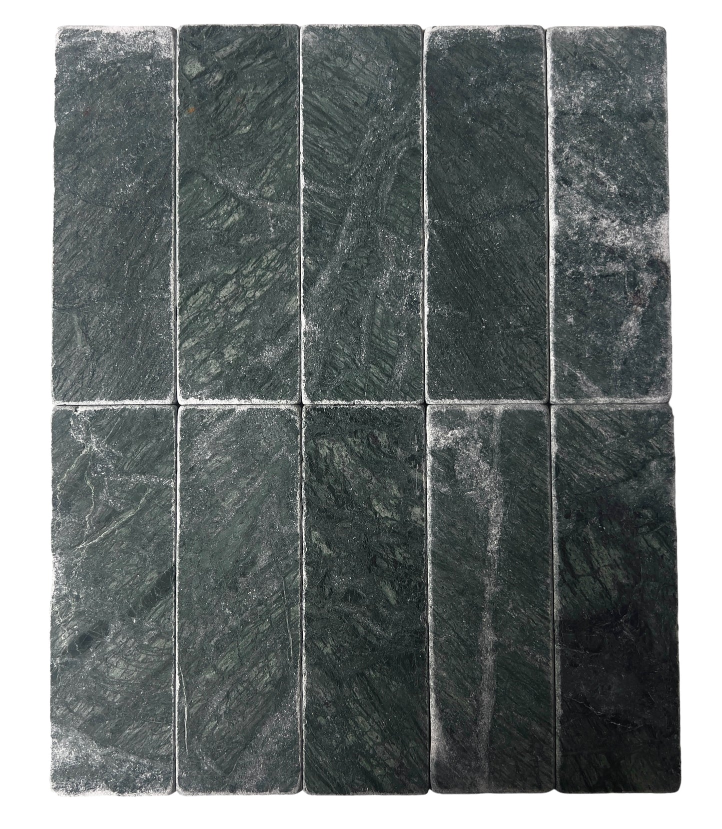 VERDE SUBWAY TUMBLED 200X65X10MM