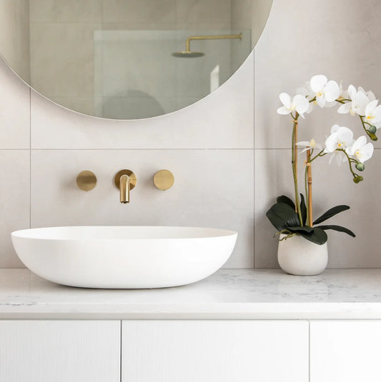 Milani Assembly Taps & Spout Set - Brushed Brass