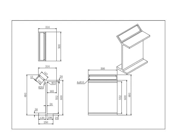 Chasey Standing Towel Rack