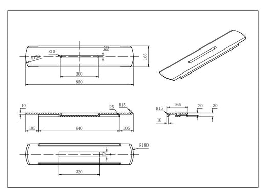Chasey Bathtub Tray LK-SCBT02-MW