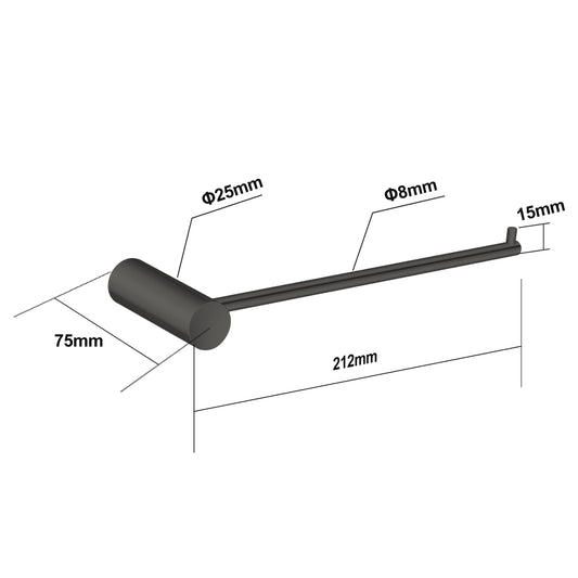 Round Gunmetal Hand Towel