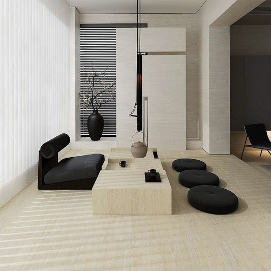 TG Bianco Veincut Travertine Porcelain Tile