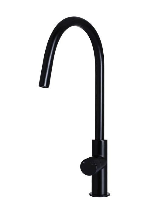 MEIR ROUND PINLESS PICCOLA PULL OUT KITCHEN MIXER TAP