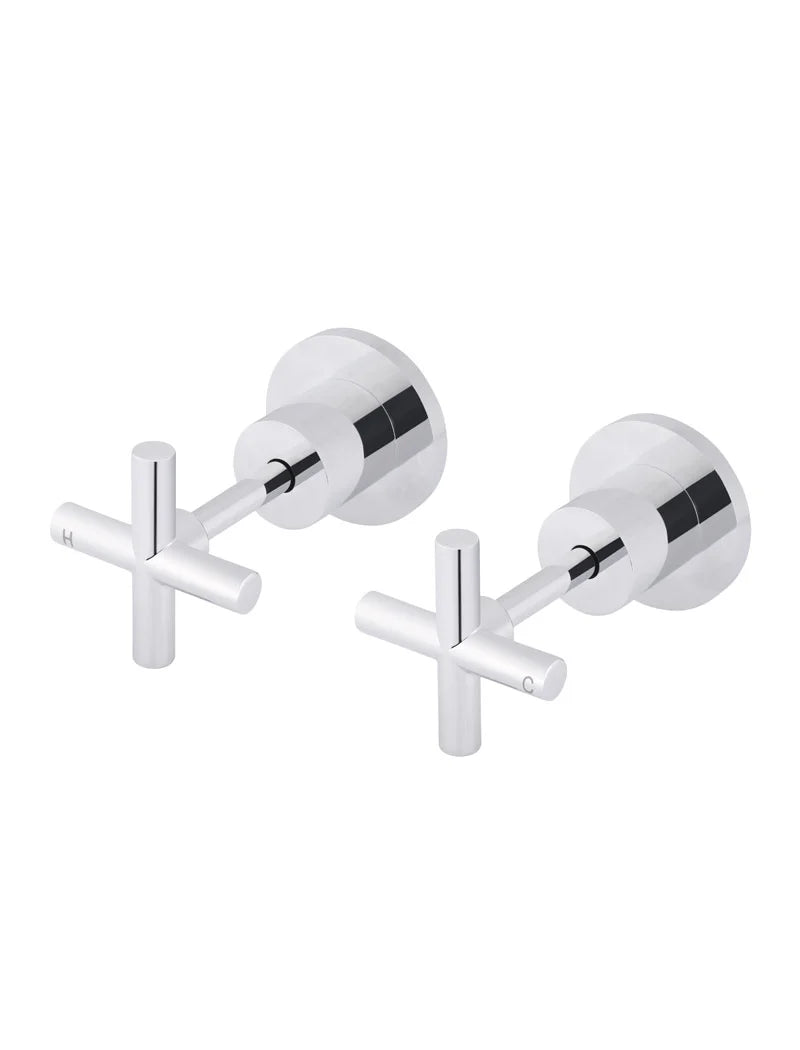 MEIR ROUND CROSS HANDLE JUMPER VALVE WALL TOP ASSEMBLIES