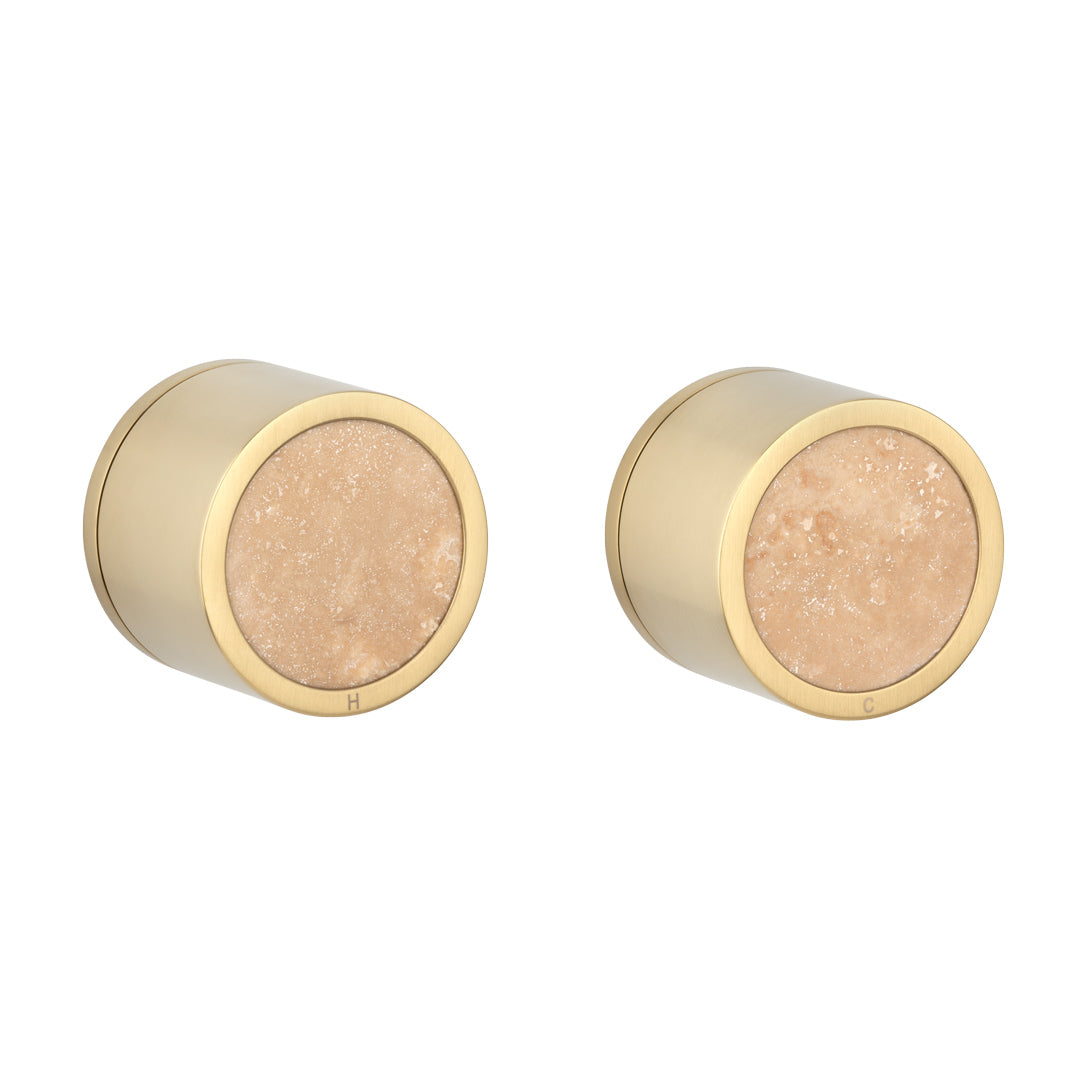 Pixi Tile Insert Assembly Taps - Brushed Brass