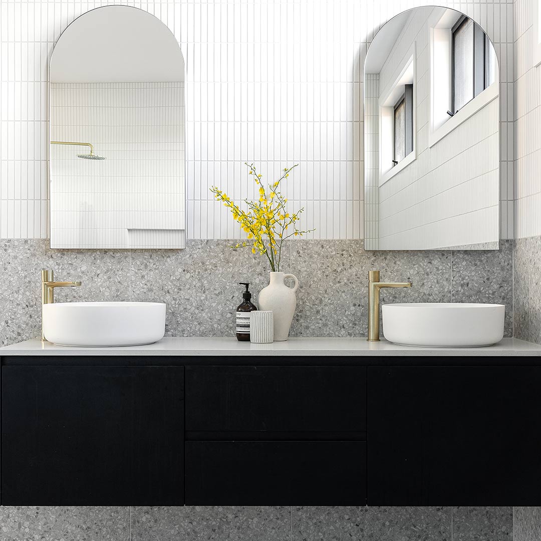 Milani Extended Basin Mixer - Brushed Brass