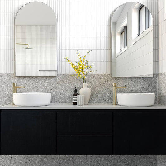 Milani Extended Basin Mixer - Brushed Brass