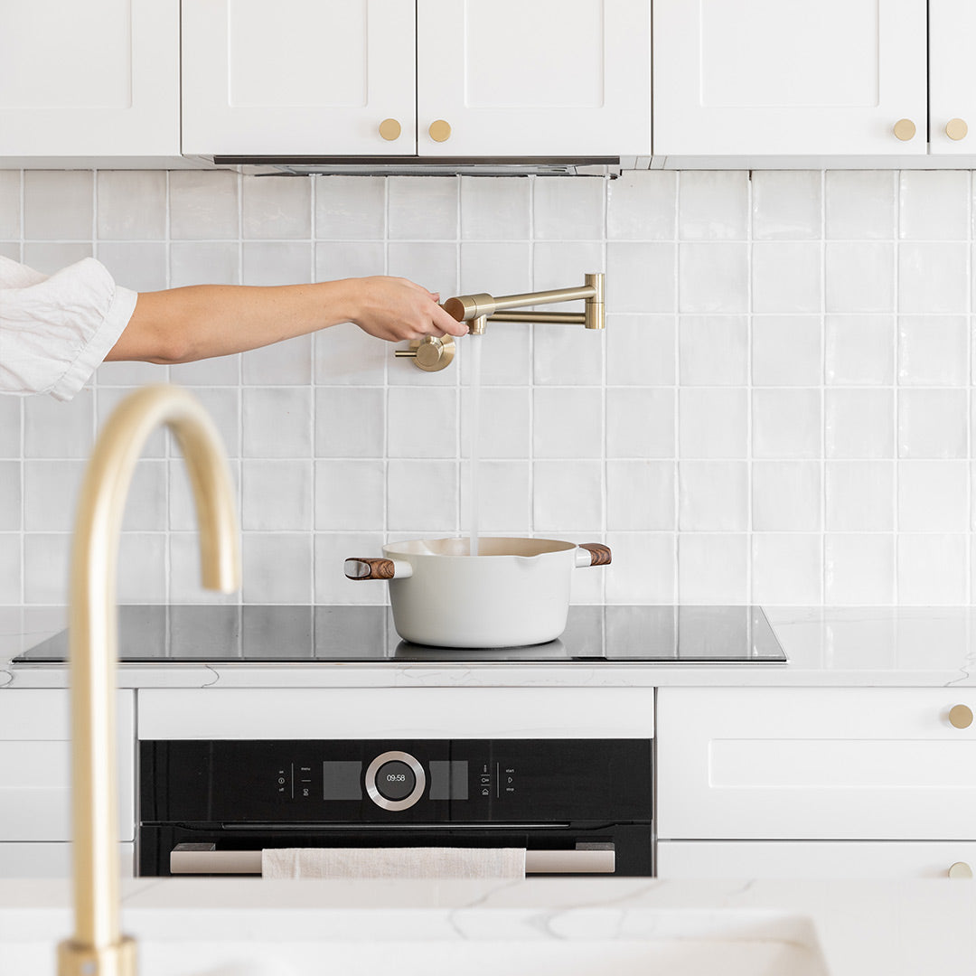 Elysian Pot Filler - Brushed Brass