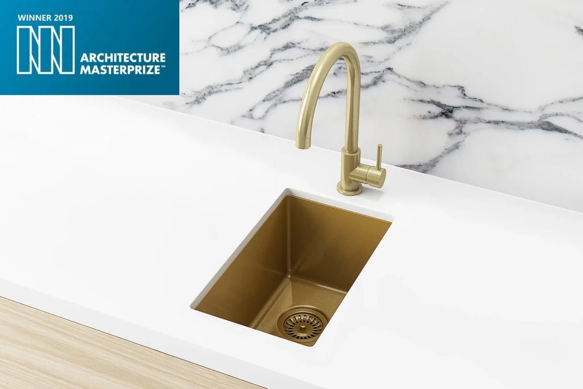 MEIR LAVELLO BAR SINK - SINGLE BOWL 382 X 272 - PVD BRUSHED