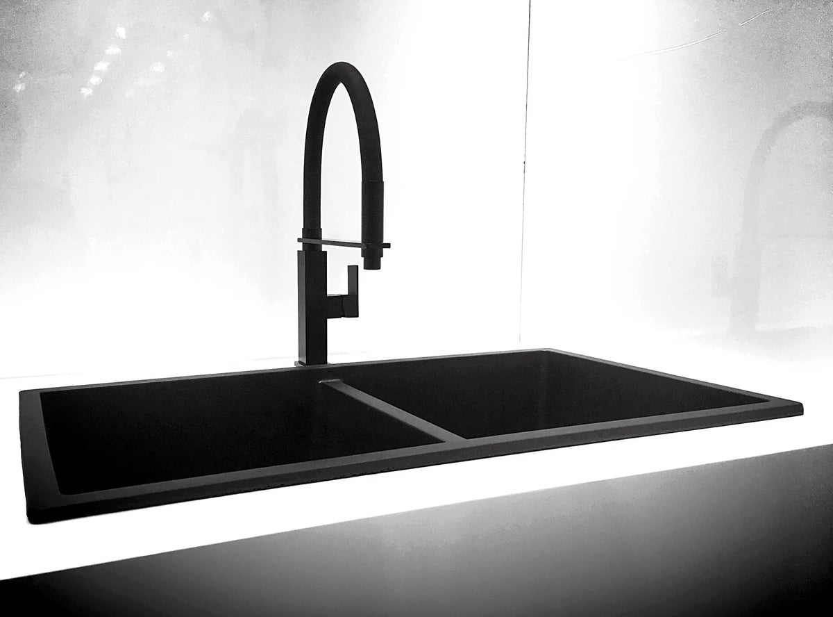 MEIR SQUARE FLEXIBLE KITCHEN MIXER TAP