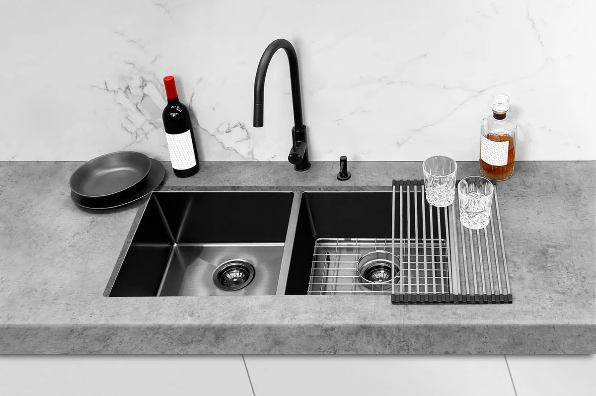 MEIR LAVELLO KITCHEN SINK - DOUBLE BOWL 860 X 440 - PVD