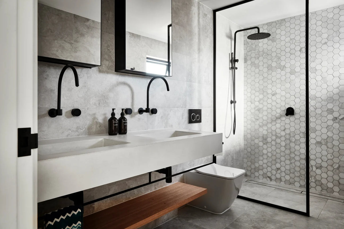 MEIR ROUND HIGH-RISE SWIVEL WALL SPOUT
