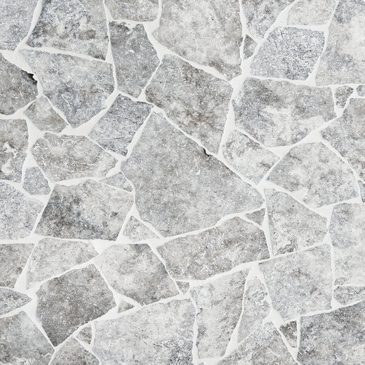 Silver Travertine Crazy Paver