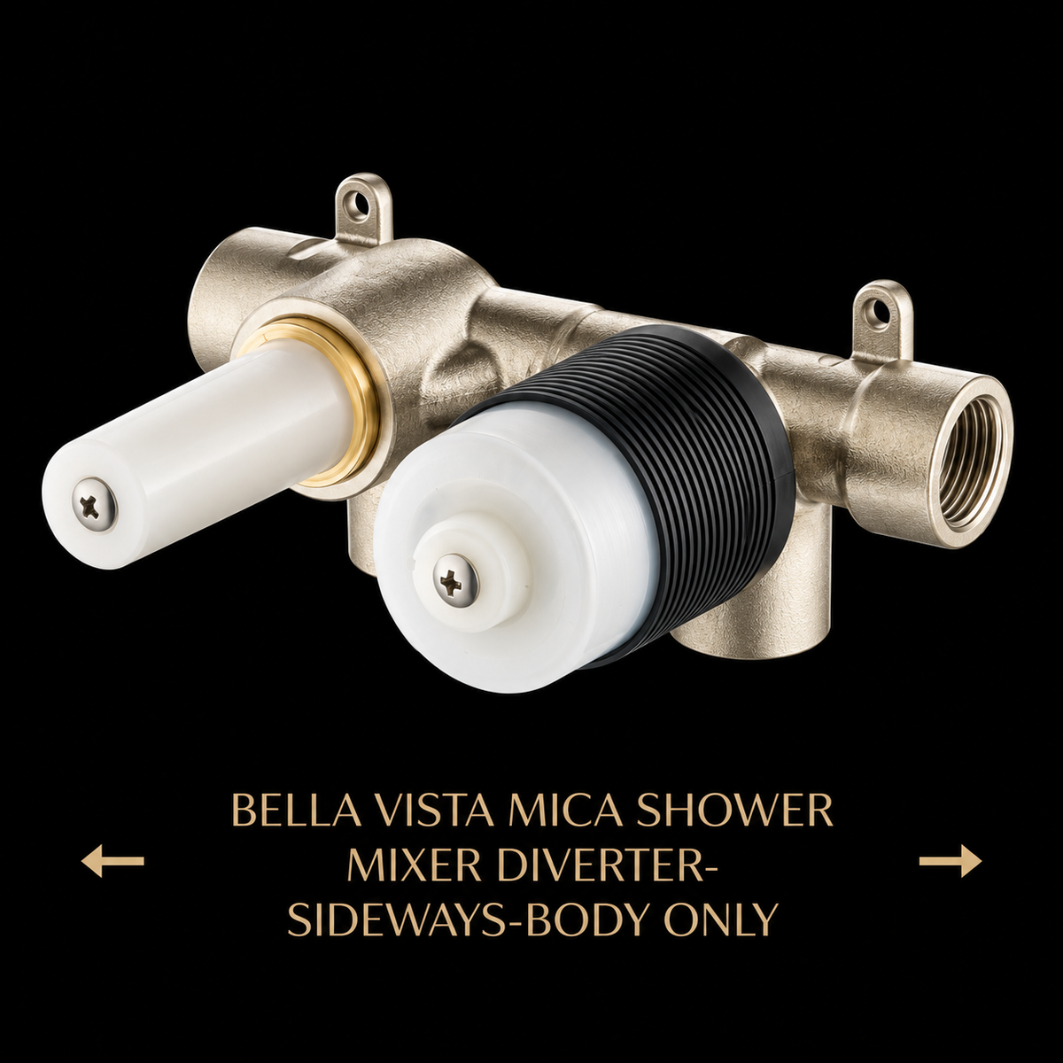 BELLA VISTA MICA SHOWER MIXER DIVERTER-SIDEWAYS-BODY ONLY