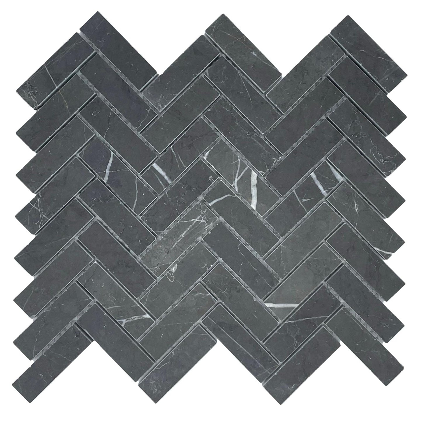 HERRINGBONE PIETRA GREY HONED