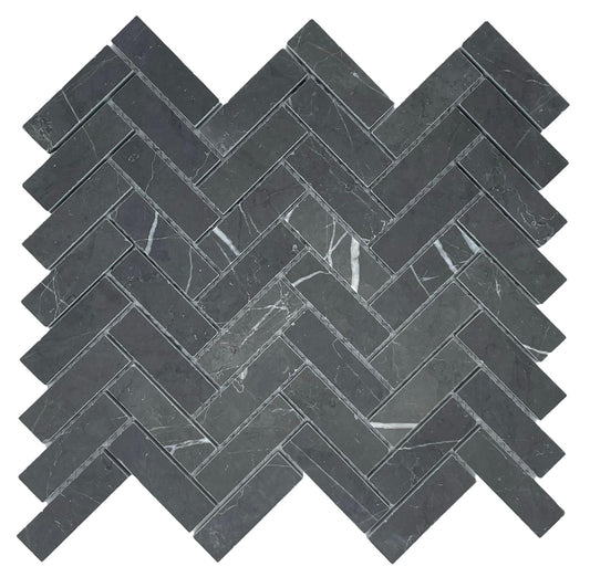HERRINGBONE PIETRA GREY HONED