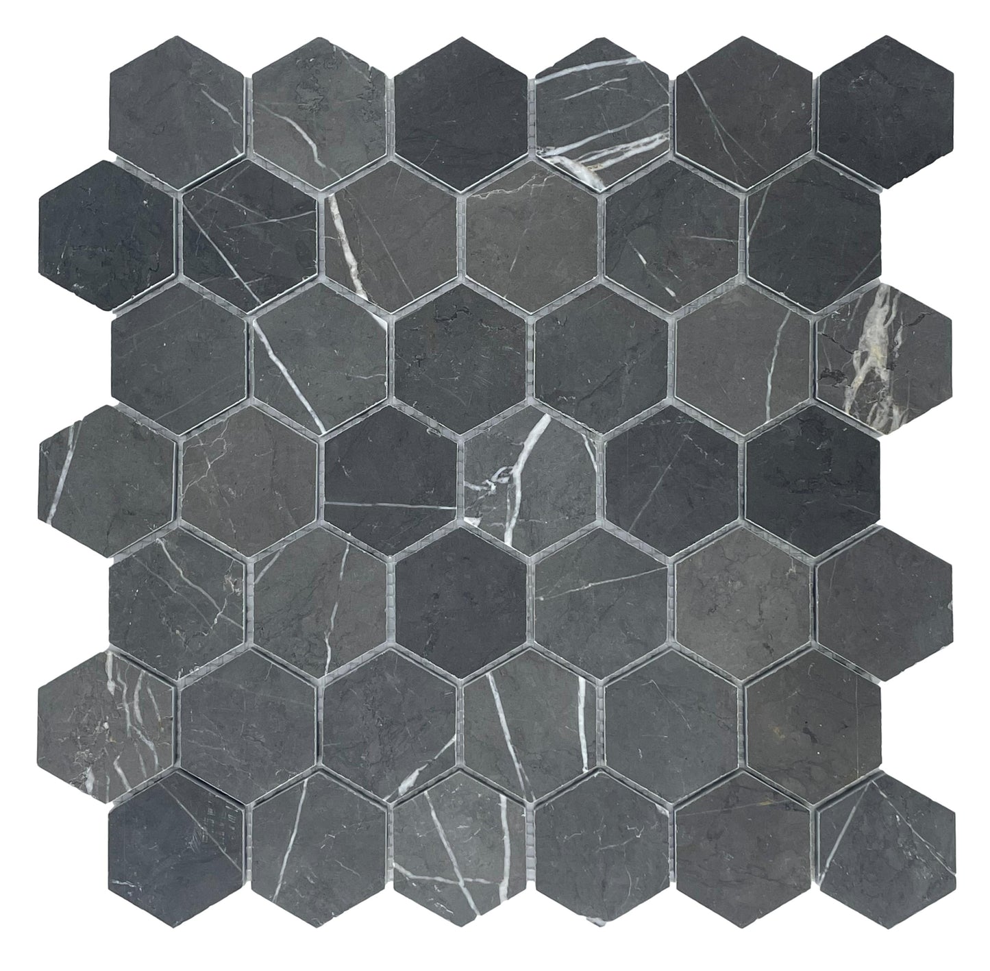 HEXAGON PIETRA GREY HONED