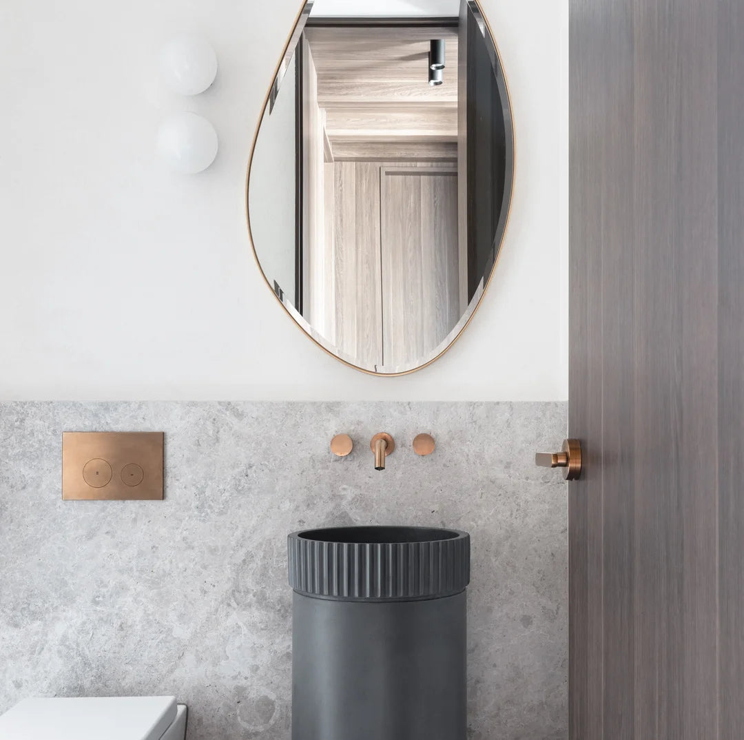 Wall-Mounted Spout Brushed Copper