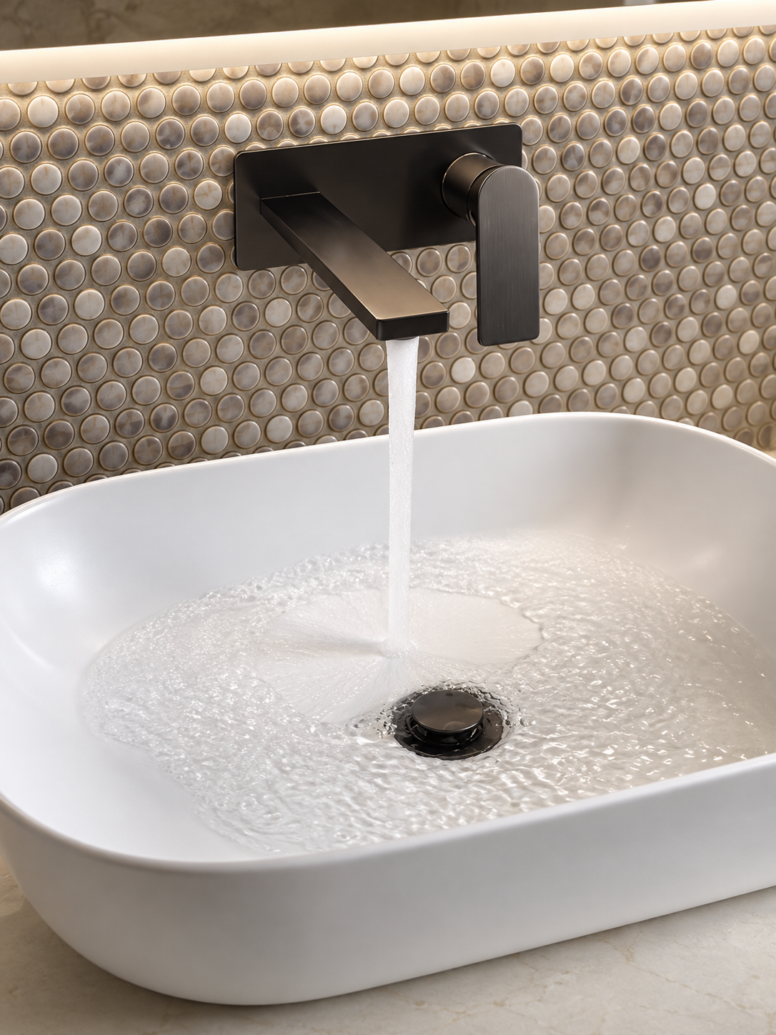 BELLA VISTA KAZA WALL-SPOUT COMBO -1P-TRIM KIT ONLY