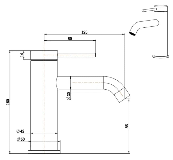 BELLA VISTA MICA BASIN MIXER