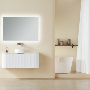 Avalon Wall Hung Fluted Vanity
