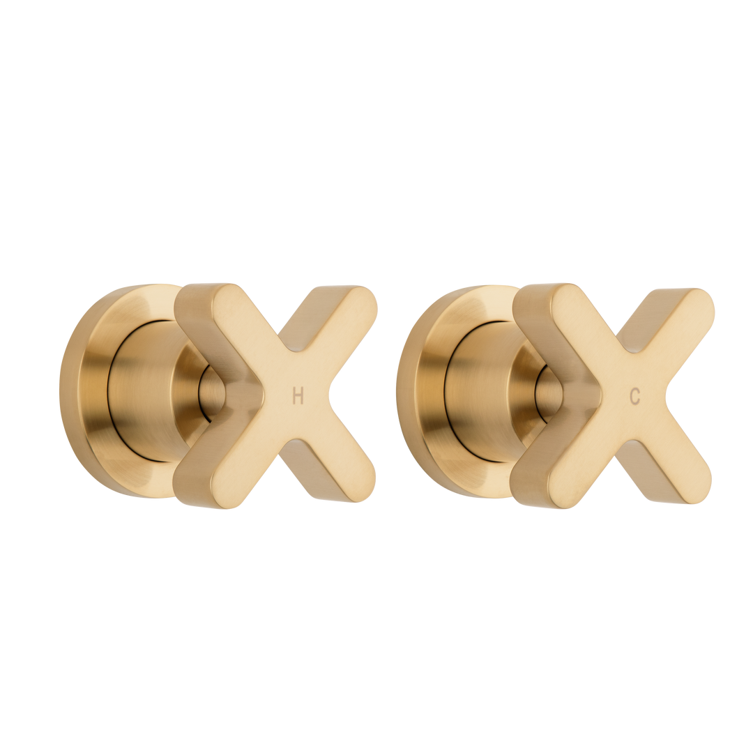 Cross - Assembly Taps - Brushed Brass