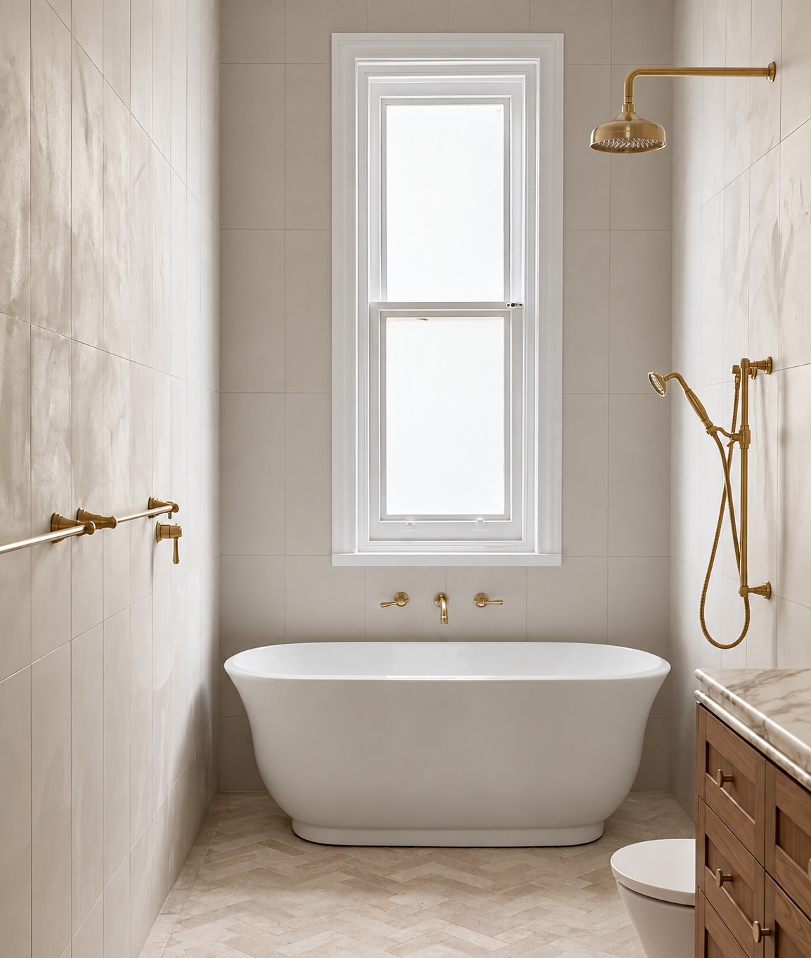 BELLA VISTA MICA HERITAGE SHOWER RAIL