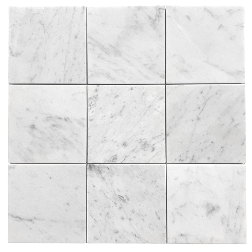 CARRARA SQUARE 100 HONED – Tile Gallery Aus