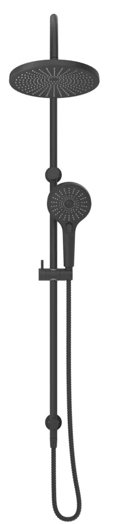 BELLA VISTA MICA GOOSENECK DUAL SHOWER RAIL