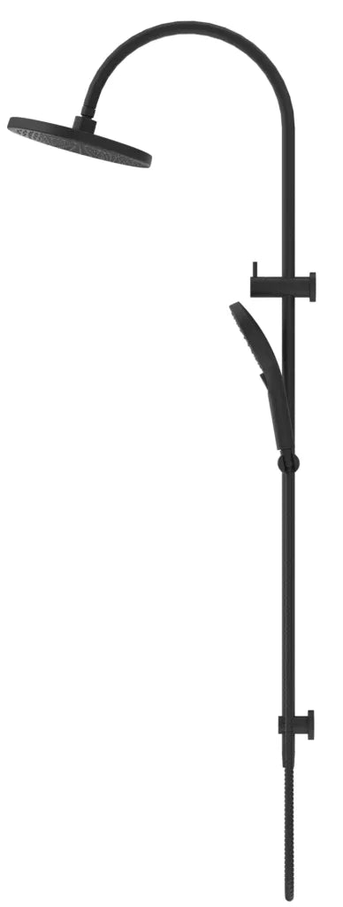 BELLA VISTA MICA GOOSENECK DUAL SHOWER RAIL