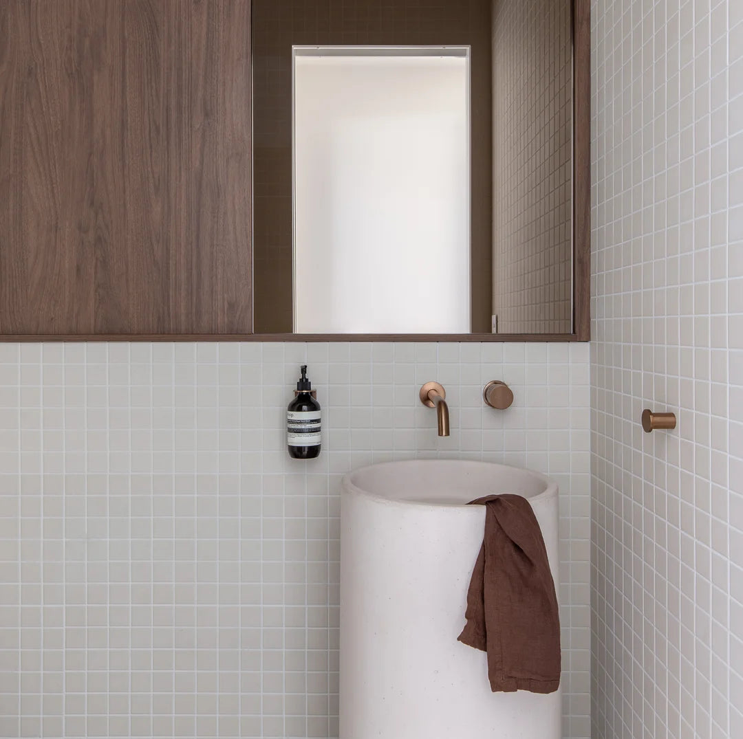 Wall-Mounted Spout Brushed Copper