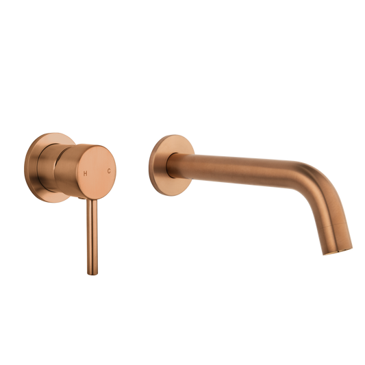 Elysian Minimal Mixer & Spout Set - Brushed Copper