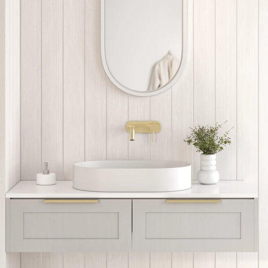 Elysian Minimal Wall Mounted Set - Brushed Brass