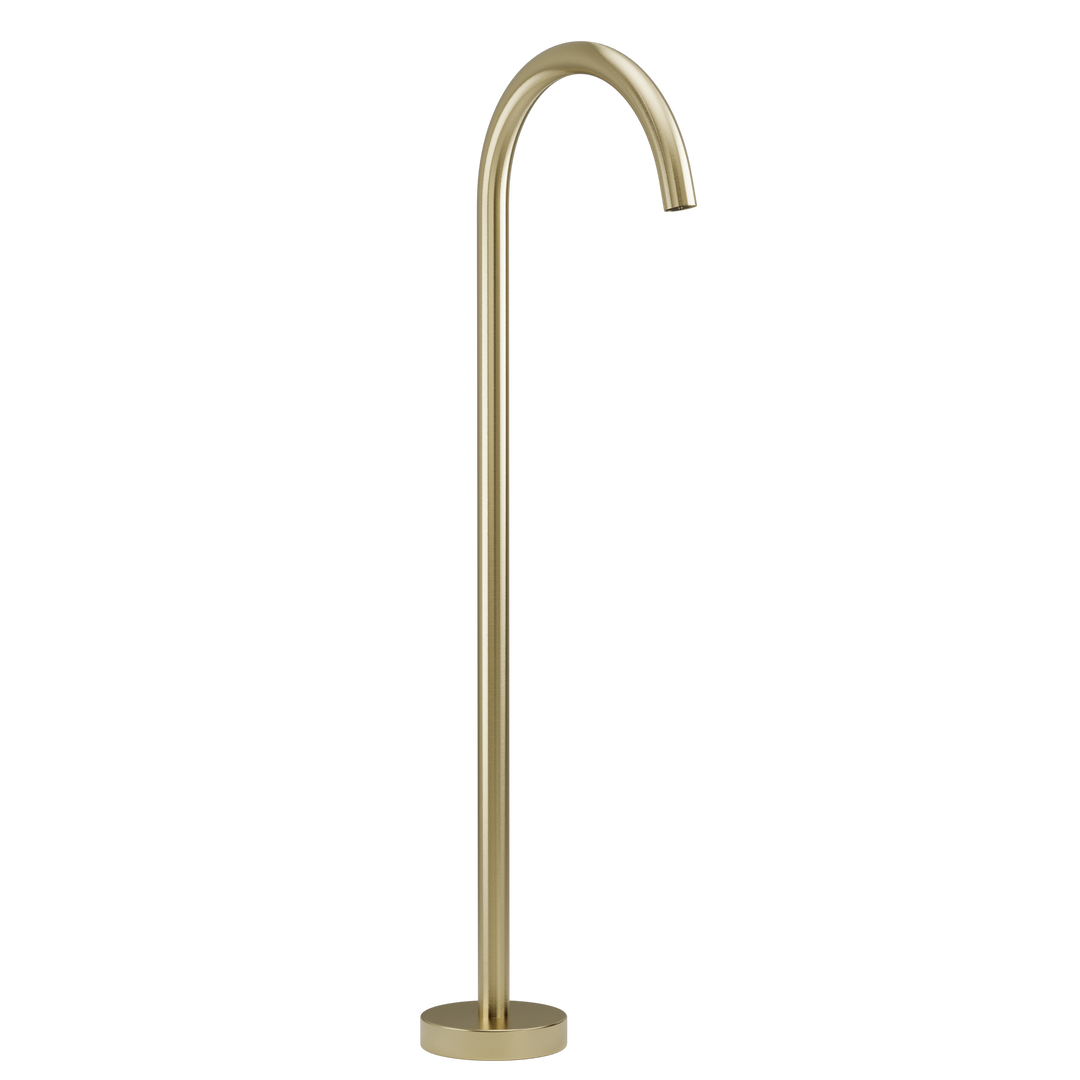 Floor-Mounted Bath Filler - Brushed Brass