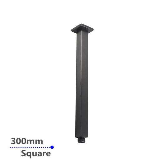 300mm Gunmetal Ceiling Shower Arm