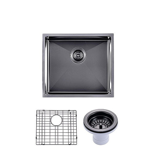 510x450x230mm Gunmetal Grey Stainless Steel  Single Bowl Kitchen Sink