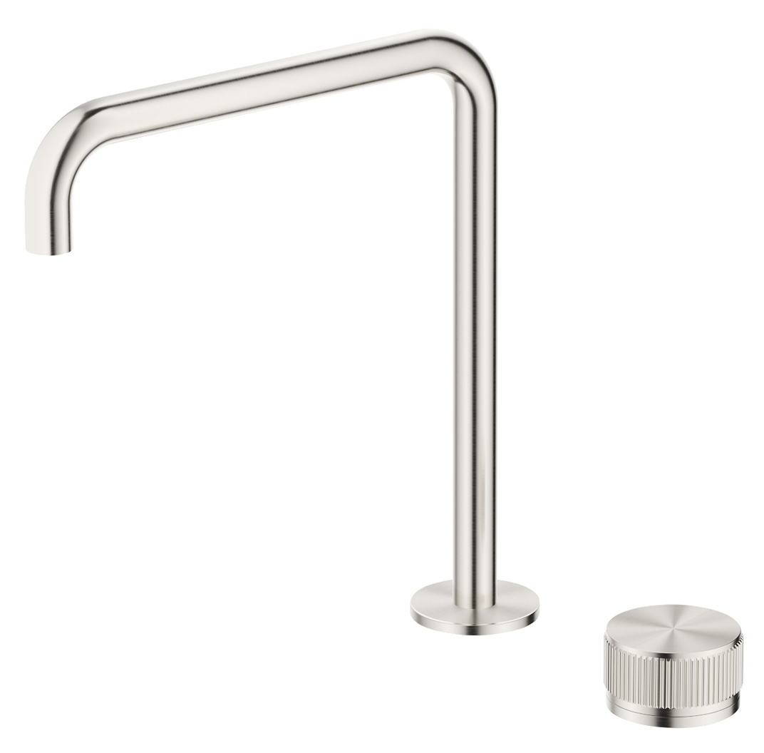 BELLA VISTA MICA FLUTED SOFT-SQUARE HOB SINK/BASIN MIXER SET