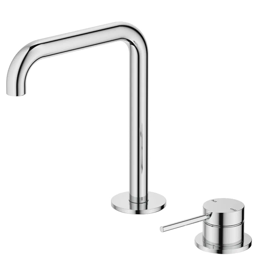 BELLA VISTA MICA SOFT-SQUARE HOB BASIN MIXER SET
