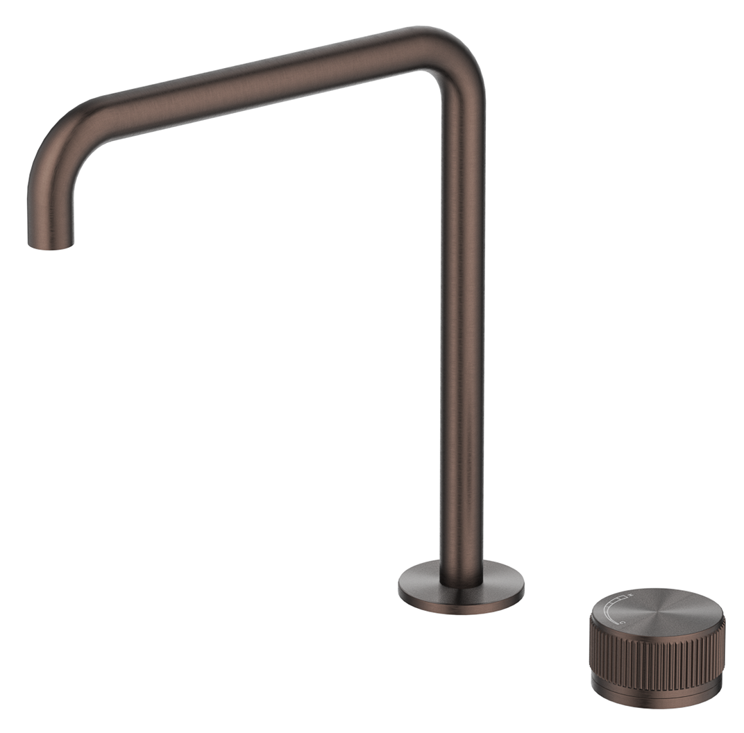 BELLA VISTA MICA FLUTED SOFT-SQUARE HOB SINK/BASIN MIXER SET