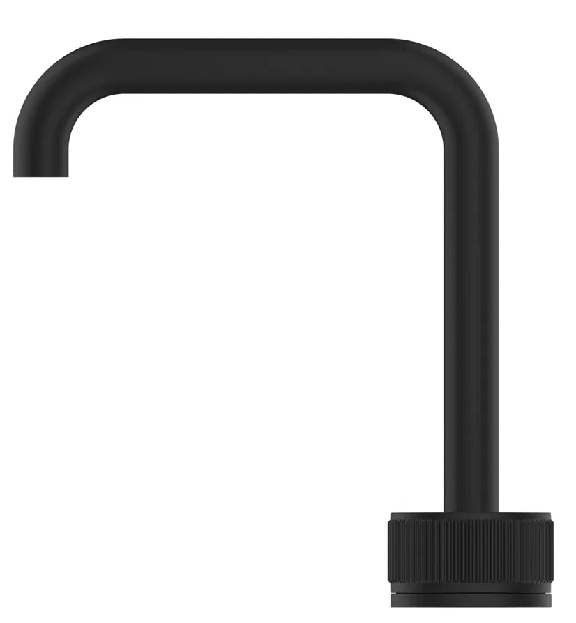 BELLA VISTA MICA FLUTED SOFT-SQUARE HOB BASIN MIXER SET