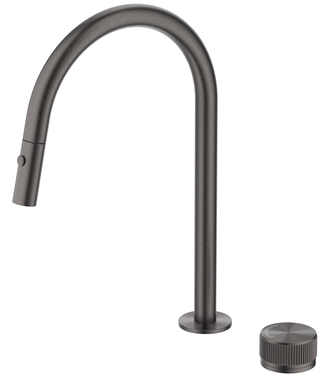 BELLA VISTA MICA FLUTED PULL-OUT HOB MIXER SET